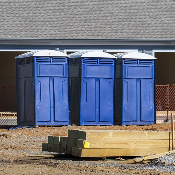 what is the cost difference between standard and deluxe porta potty rentals in Credit River